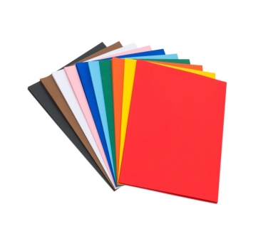 Tonpapier 130 g/m², 50 x 70 cm, 100 Bogen, farbig sortiert