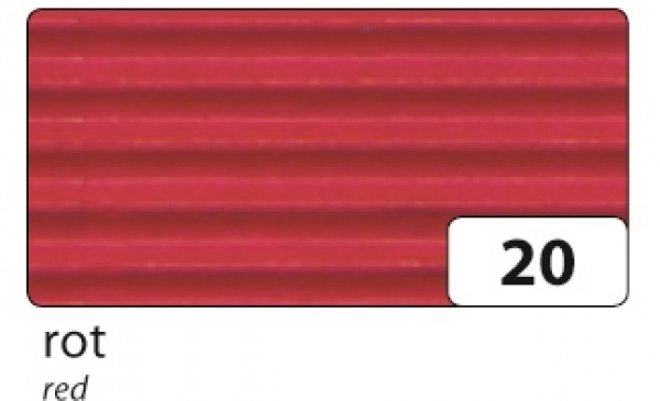 E-Wellpappe, 50 x 70 cm, 10 Bogen, rot